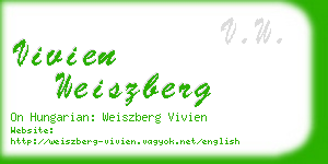vivien weiszberg business card